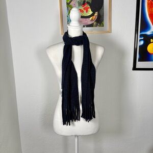 Vintage Navy Blue Sparkly Scarf